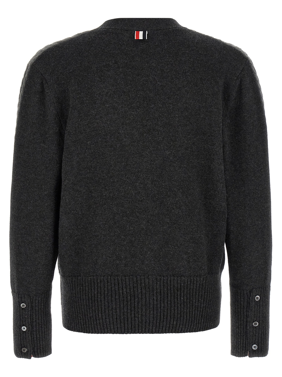 Thom Browne Gray Virgin Wool Cardigan