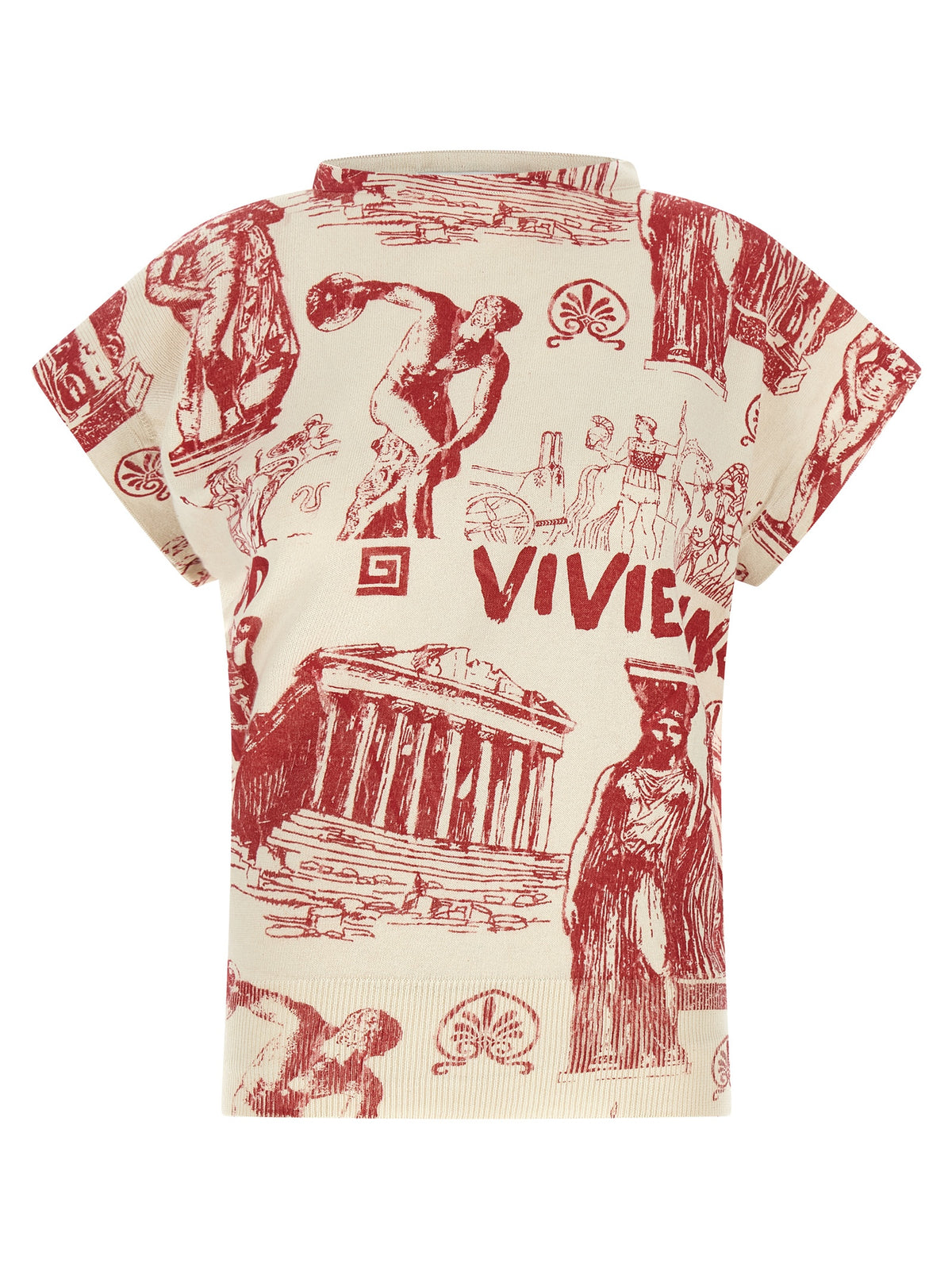 T-shirt multicolore en coton Vivienne Westwood