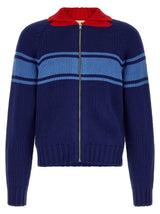 Marni Blue Cotton Cardigan