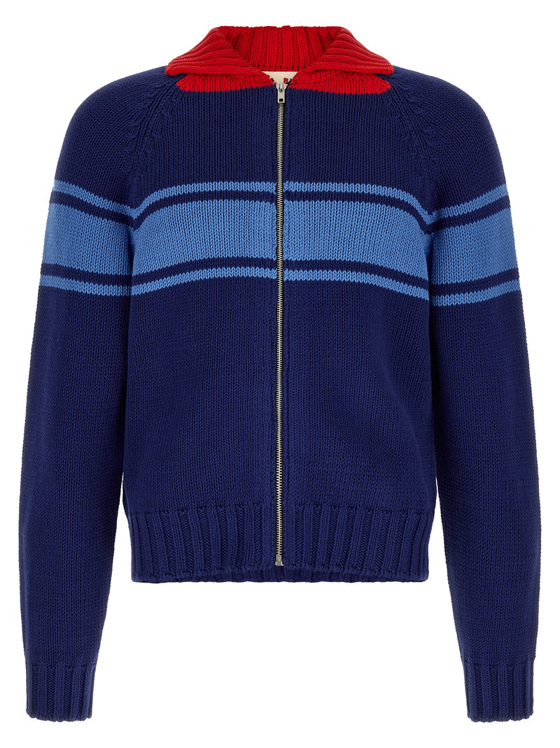 Cardigan en coton bleu Marni