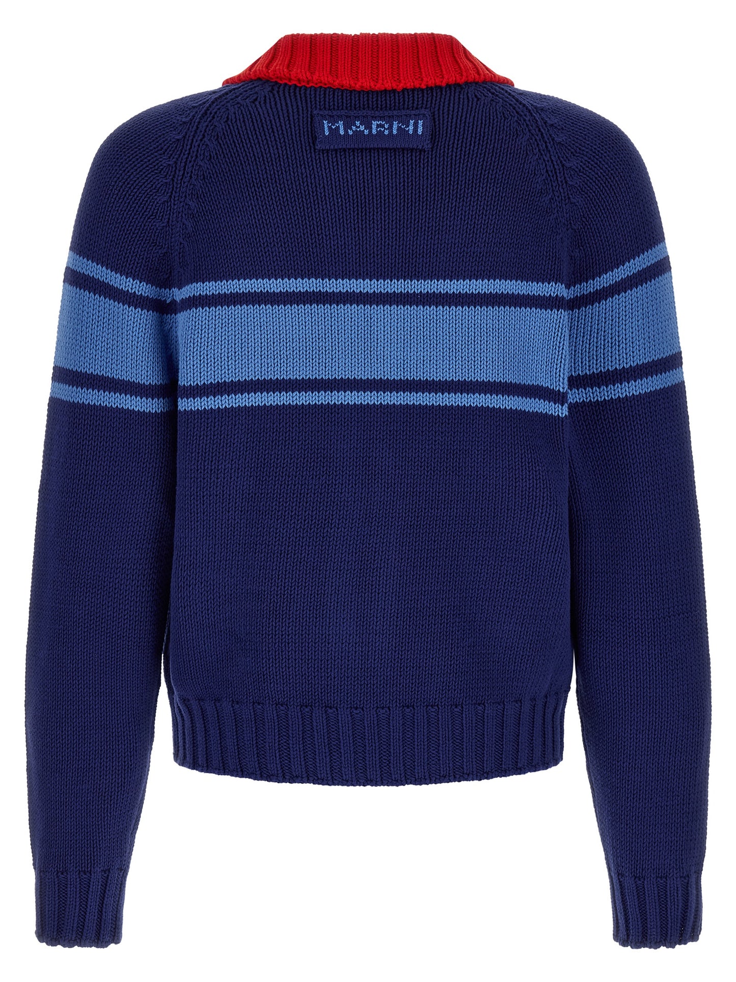 Marni Blue Cotton Cardigan