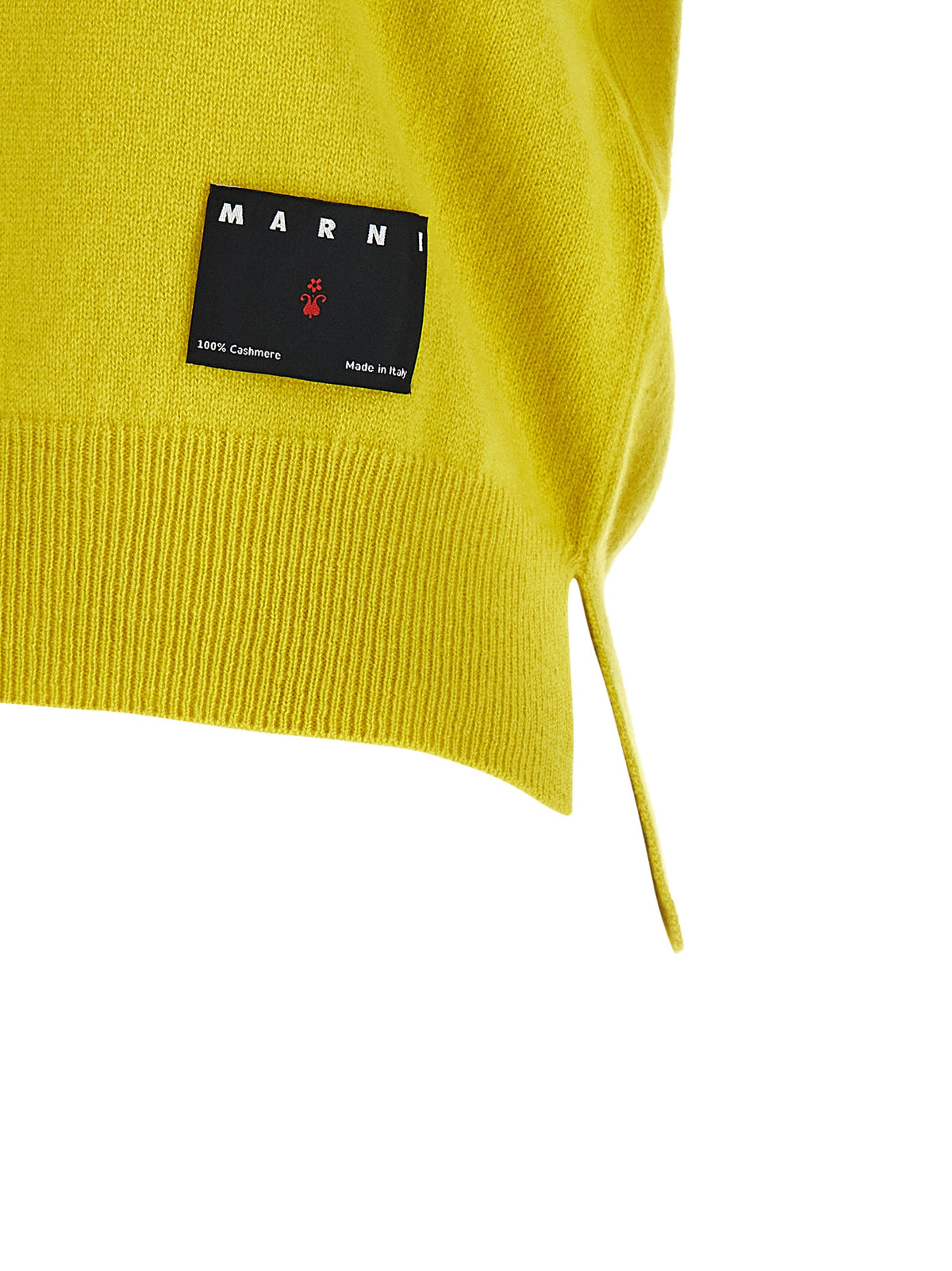 Polo bicolore en cachemire Marni