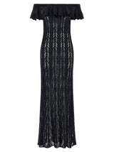 Robe longue en coton bleu ANTONINO VALENTI
