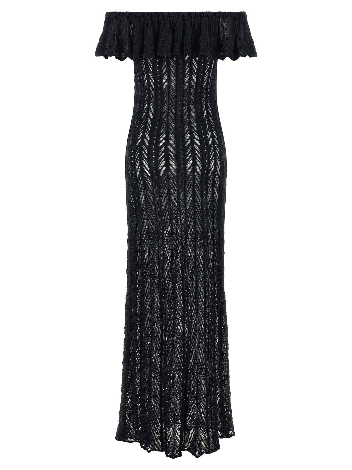 Robe longue en coton bleu ANTONINO VALENTI