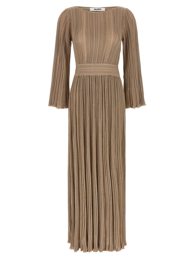 Robe longue ANTONINO VALENTI en viscose dorée