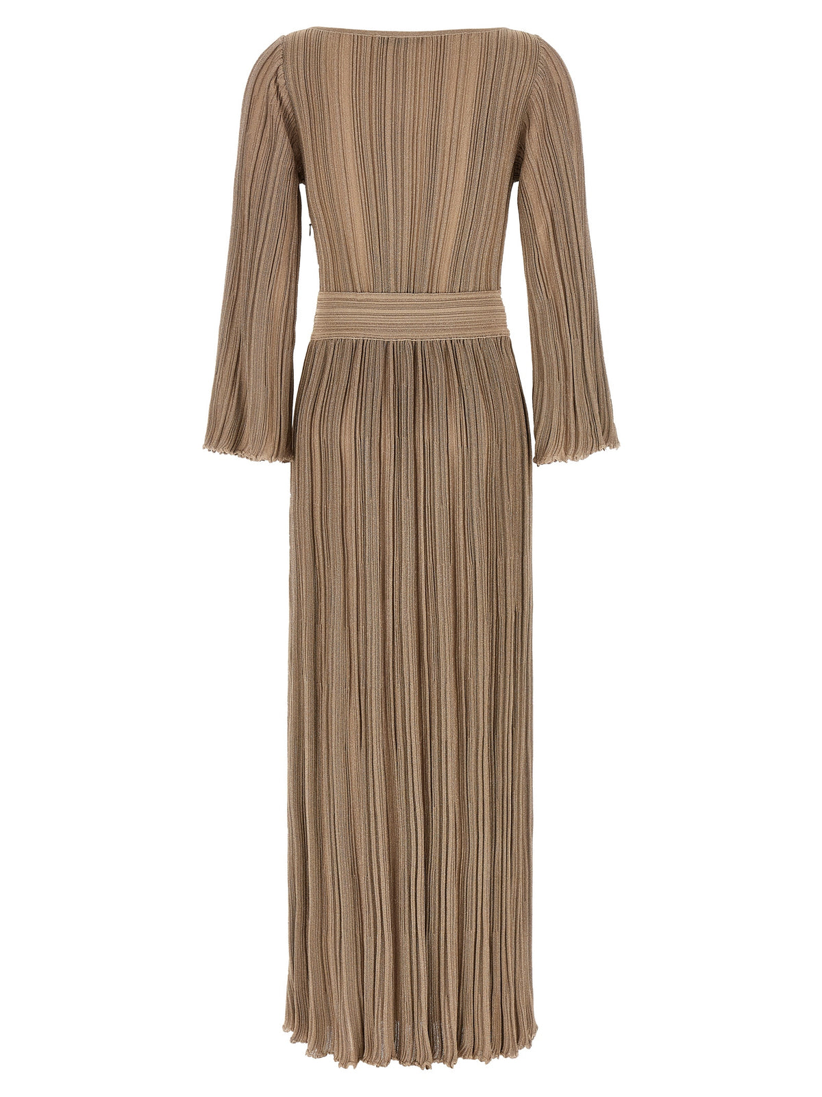 Robe longue ANTONINO VALENTI en viscose dorée