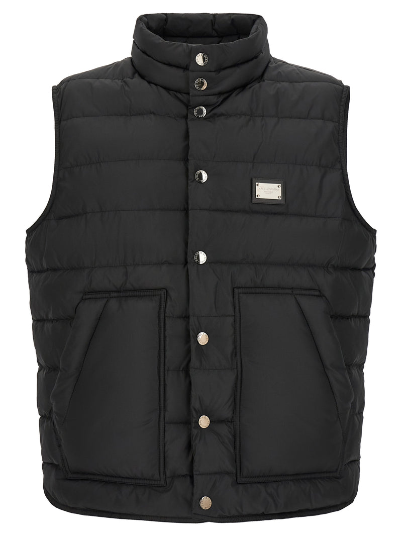 Veste sans manches Dolce & Gabbana en polyester noir