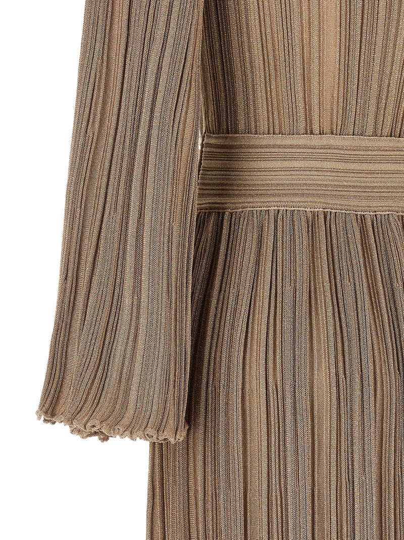 Robe longue ANTONINO VALENTI en viscose dorée