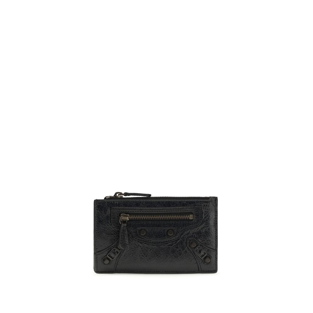 Portefeuille Balenciaga noir agneau Ovis Aries Aries