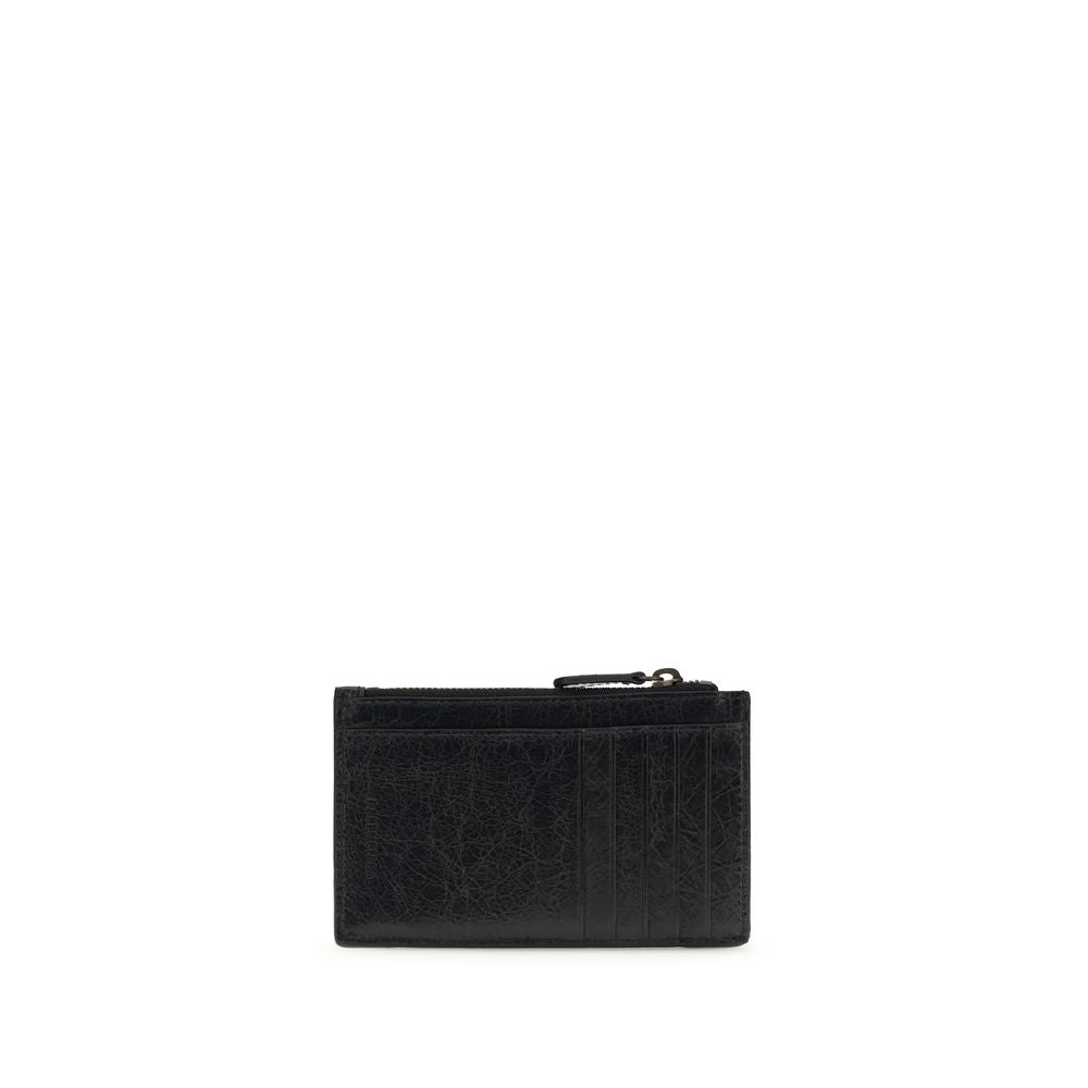 Portefeuille Balenciaga noir agneau Ovis Aries Aries