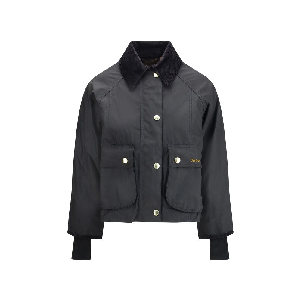 Veste Barbour longue en coton noir