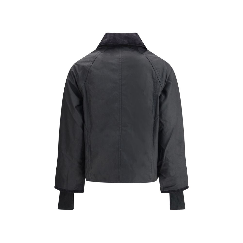 Veste Barbour longue en coton noir