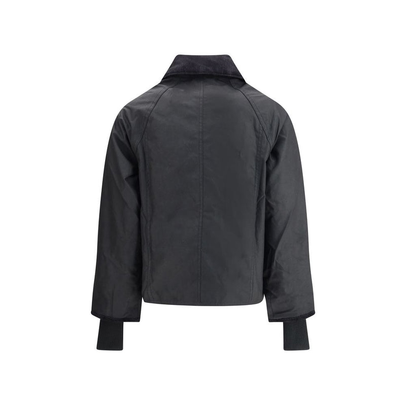 Barbour Black Cotton Full-Length Jacket