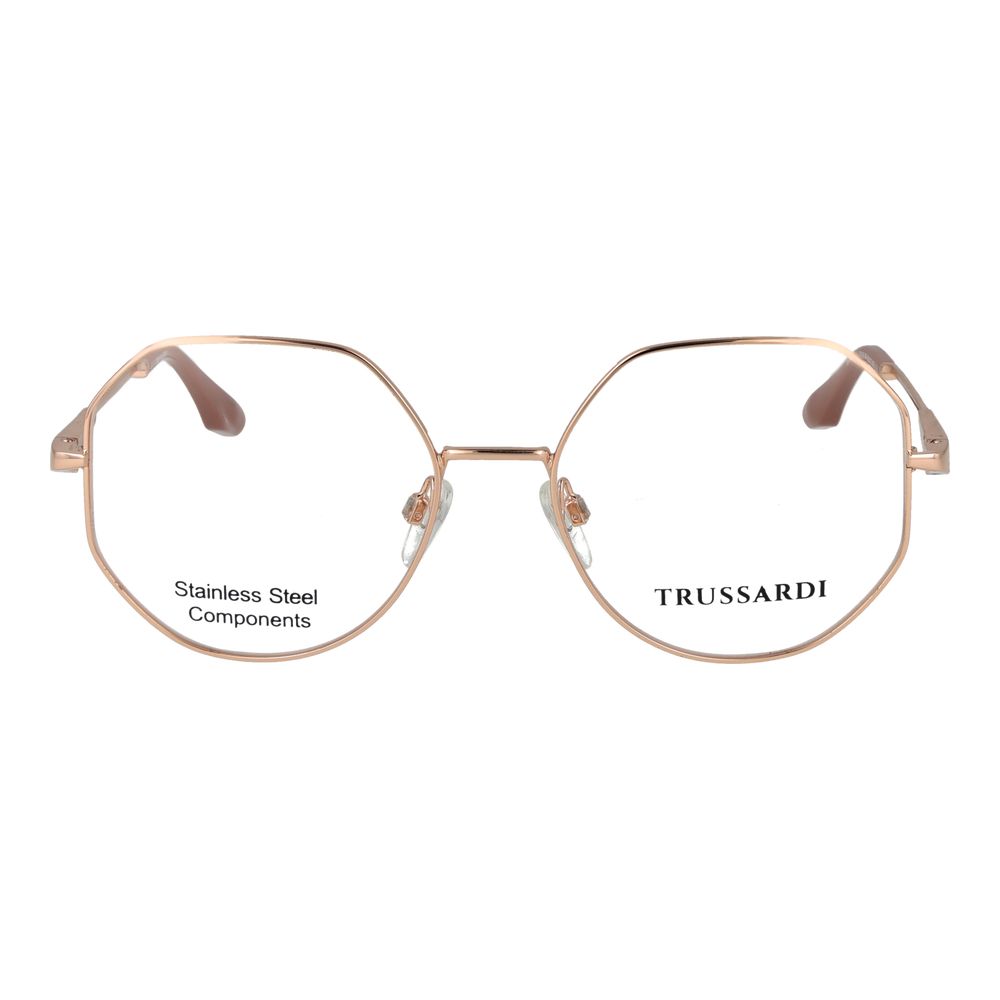 Lunettes en acier inoxydable doré rose Trussardi (Montures)
