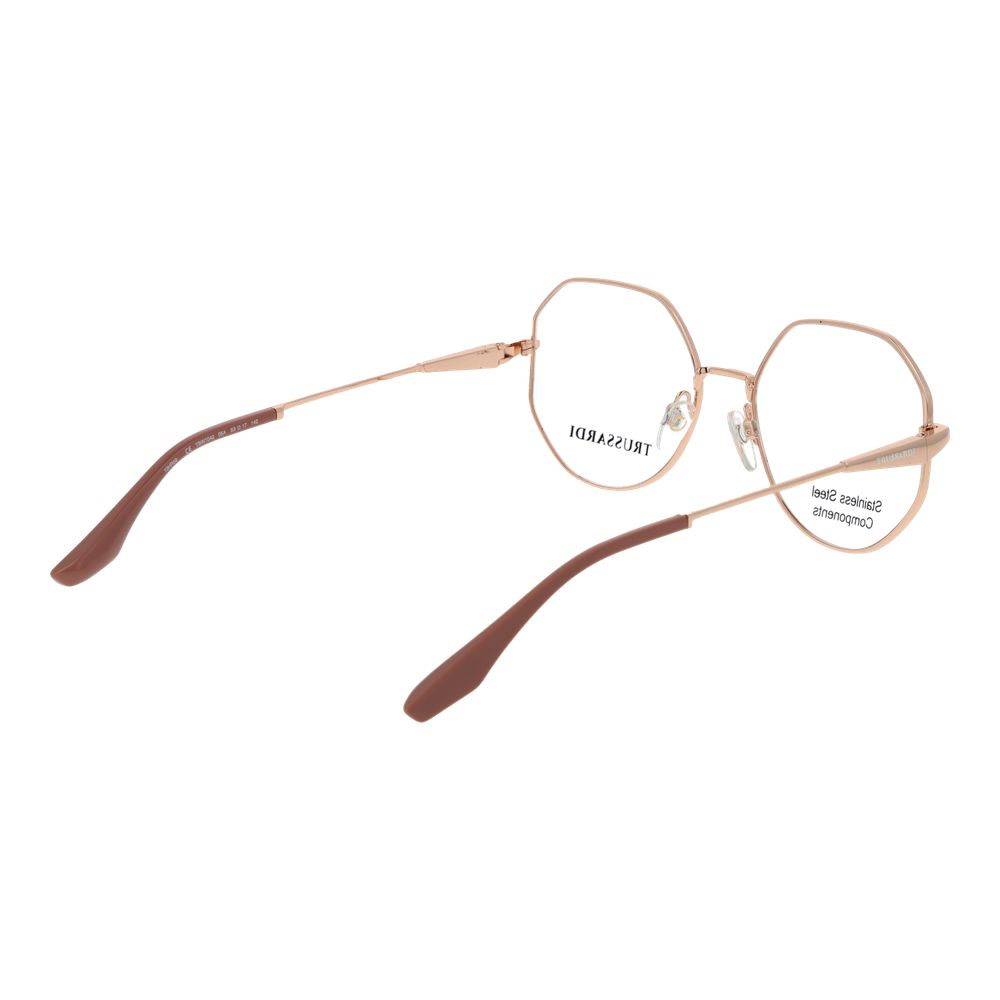 Lunettes en acier inoxydable doré rose Trussardi (Montures)