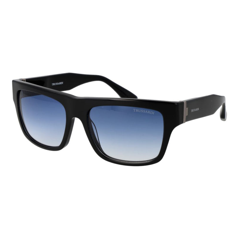 Lunettes de soleil Trussardi en acétate noir