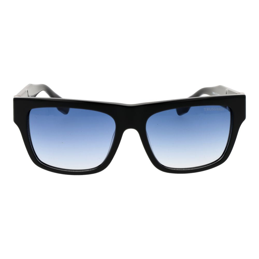 Lunettes de soleil Trussardi en acétate noir