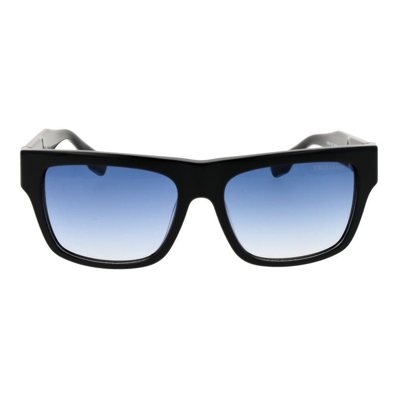 Lunettes de soleil Trussardi en acétate noir