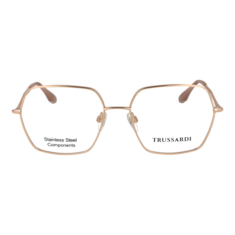 Lunettes en acier inoxydable doré rose Trussardi (Montures)