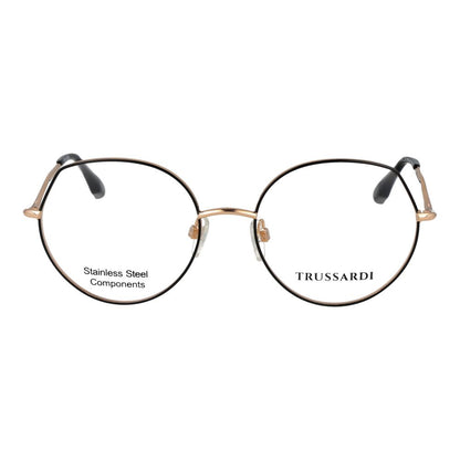 Trussardi Black Stainless Steel Glasses (Frames)