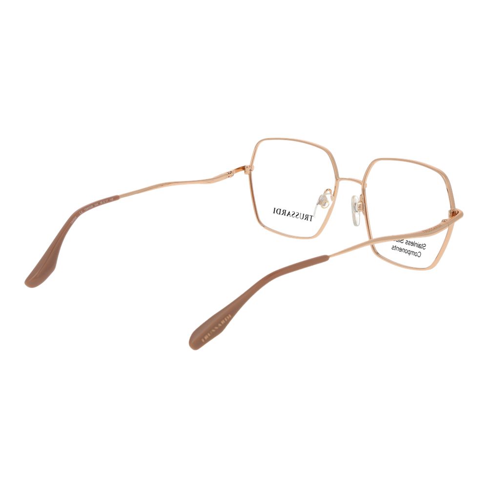 Lunettes en acier inoxydable doré rose Trussardi (Montures)