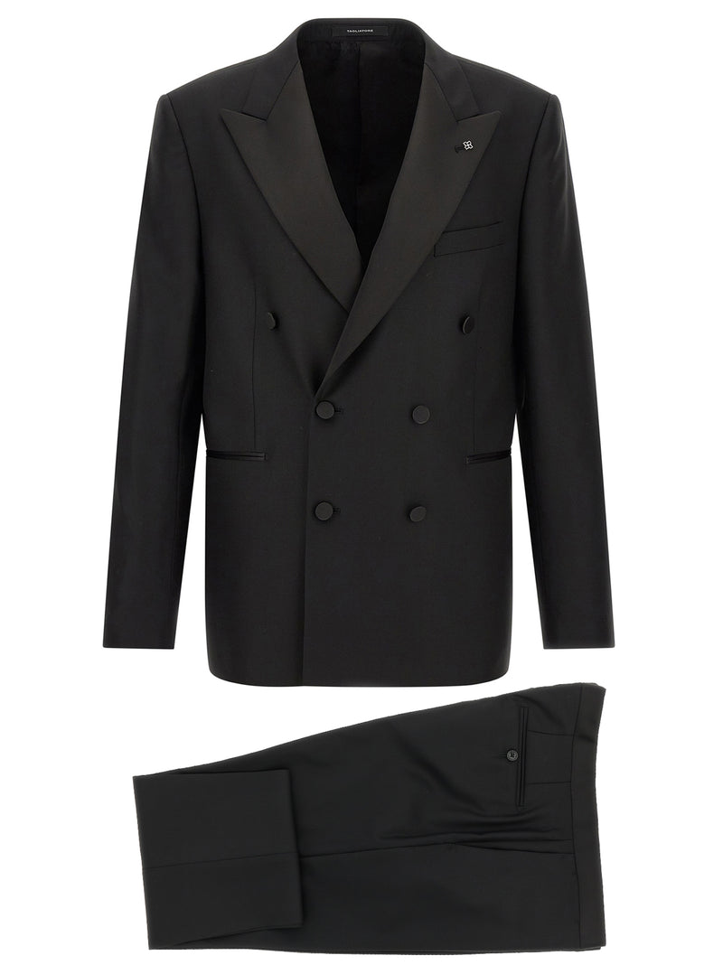 Costume deux pièces Tagliatore noir en laine vierge