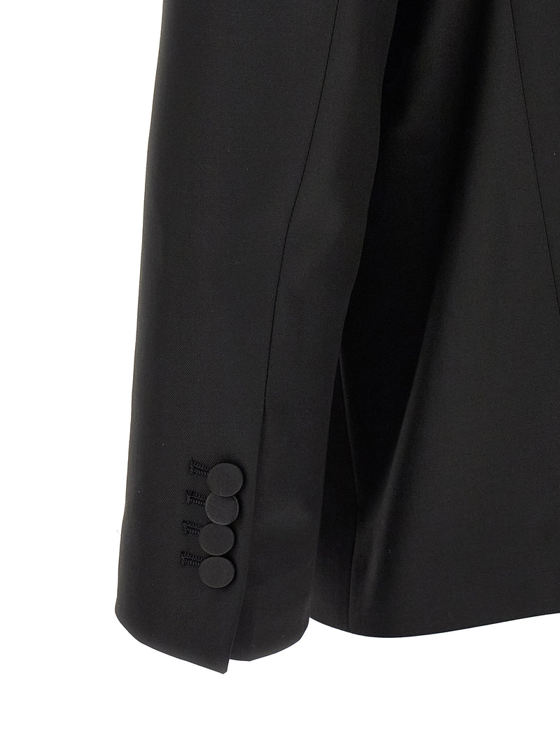 Costume deux pièces Tagliatore noir en laine vierge
