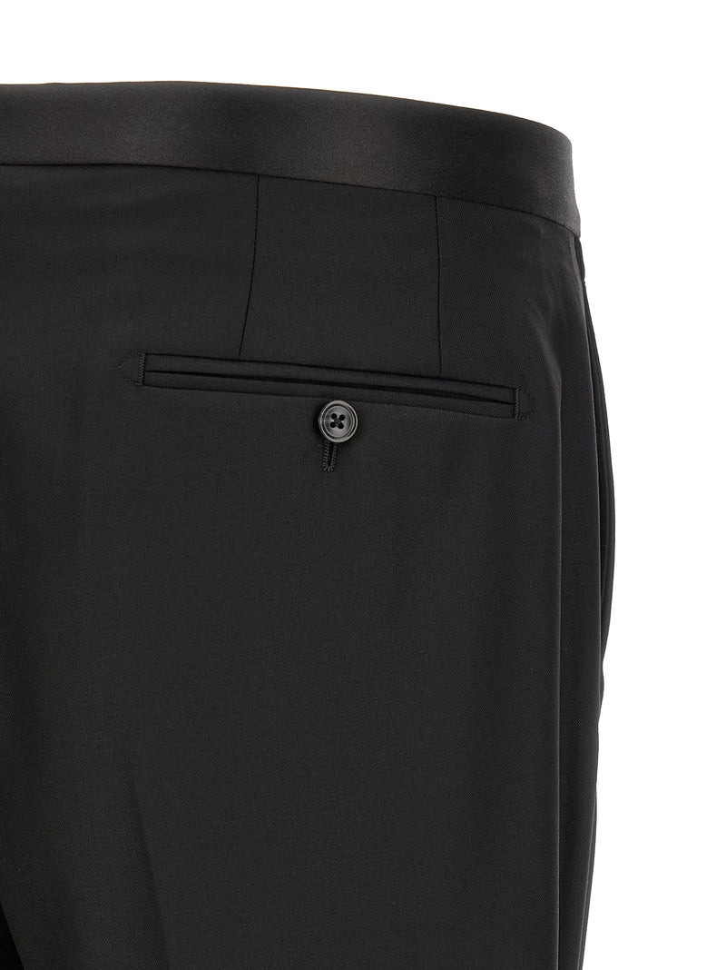 Costume deux pièces Tagliatore noir en laine vierge