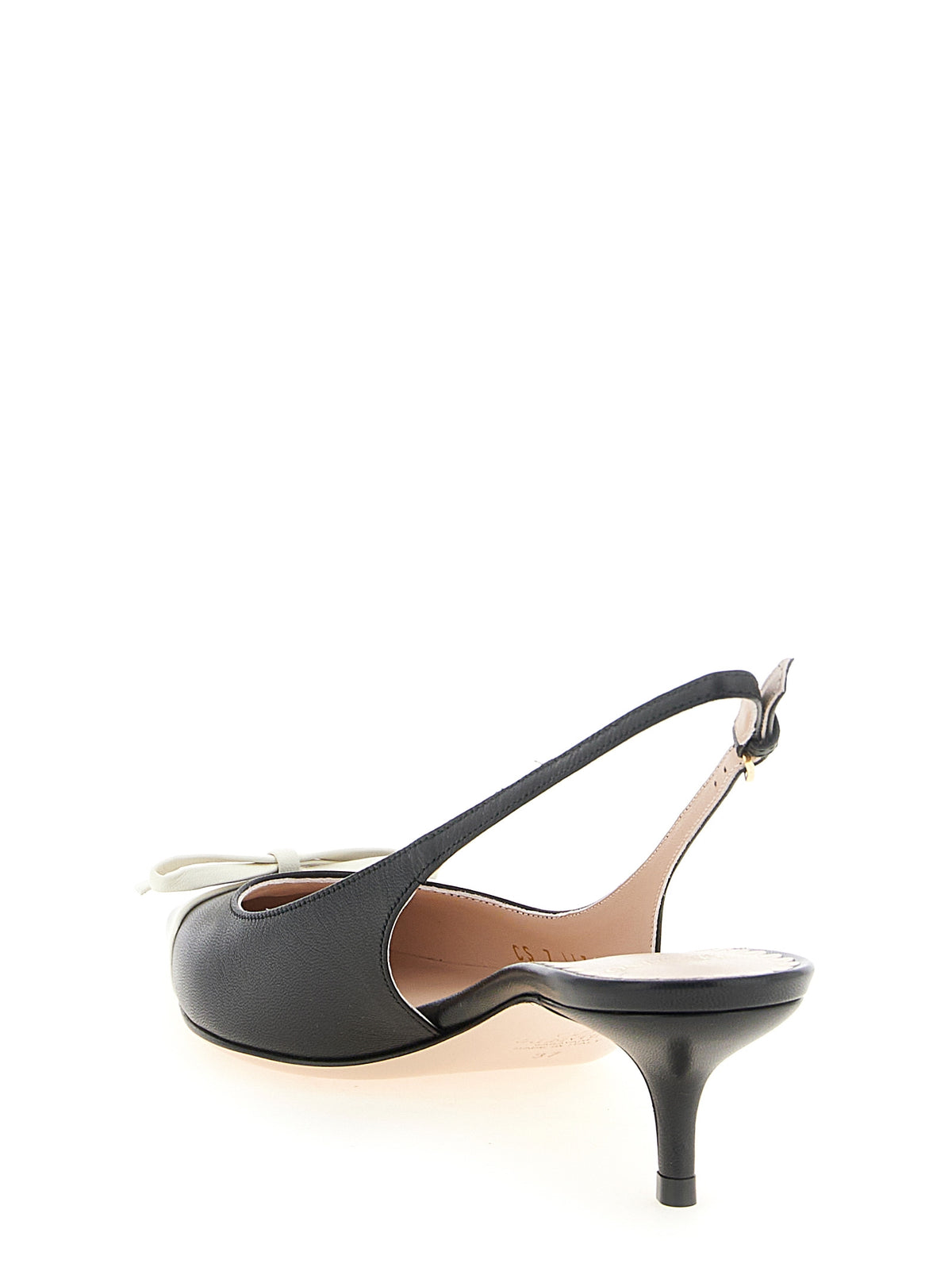 Escarpins à talon mi-haut bicolores en cuir Valentino Garavani
