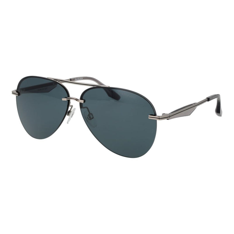 Lunettes de soleil Trussardi en métal gris