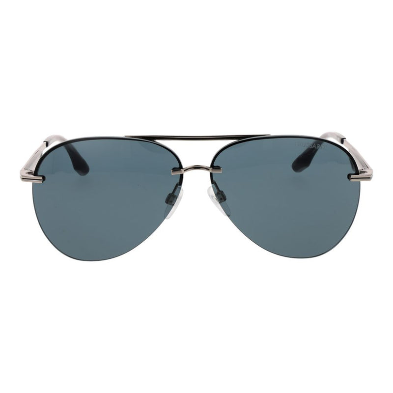 Lunettes de soleil Trussardi en métal gris