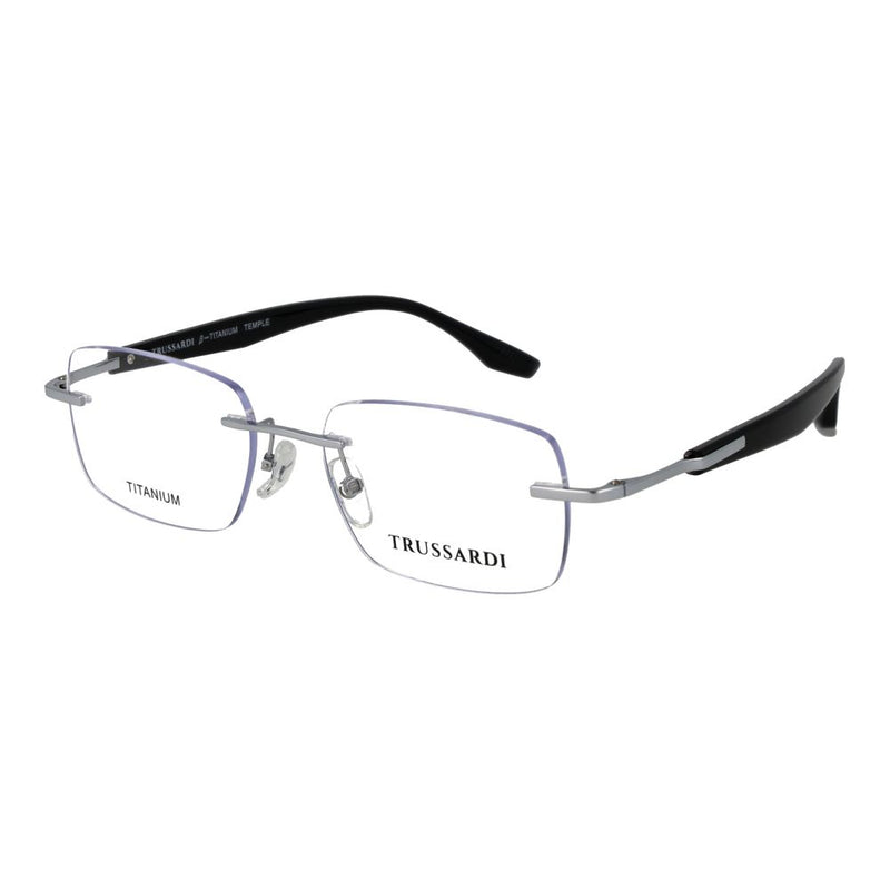 Lunettes (monture) en acier inoxydable argenté Trussardi