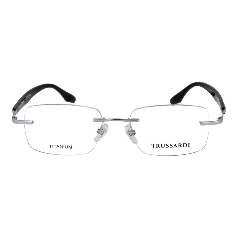 Lunettes (monture) en acier inoxydable argenté Trussardi