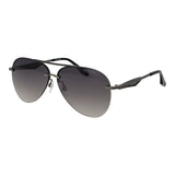 Lunettes de soleil Trussardi en métal gris