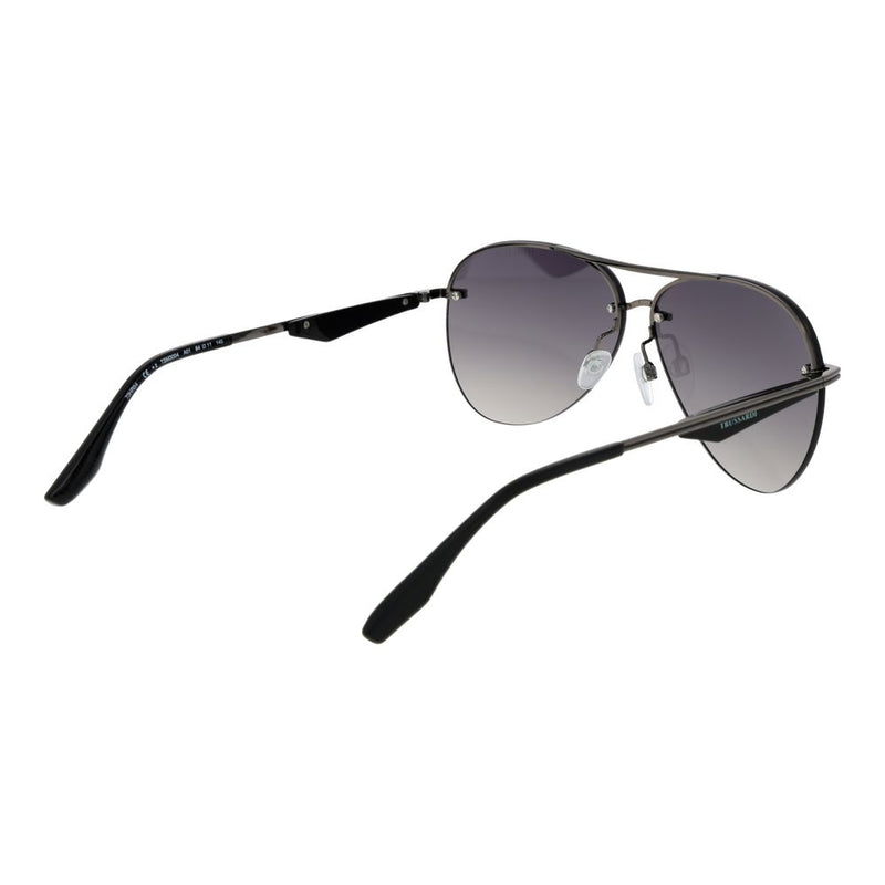 Lunettes de soleil Trussardi en métal gris