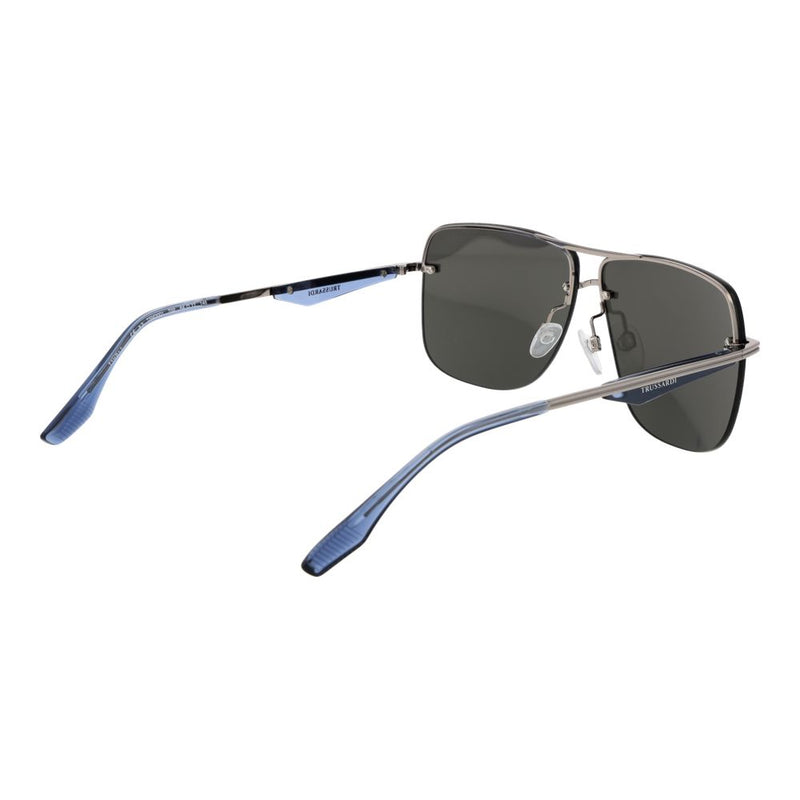 Lunettes de soleil Trussardi en métal argenté