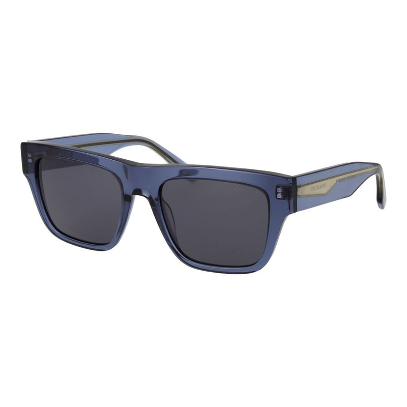 Lunettes de soleil Trussardi en acétate bleu