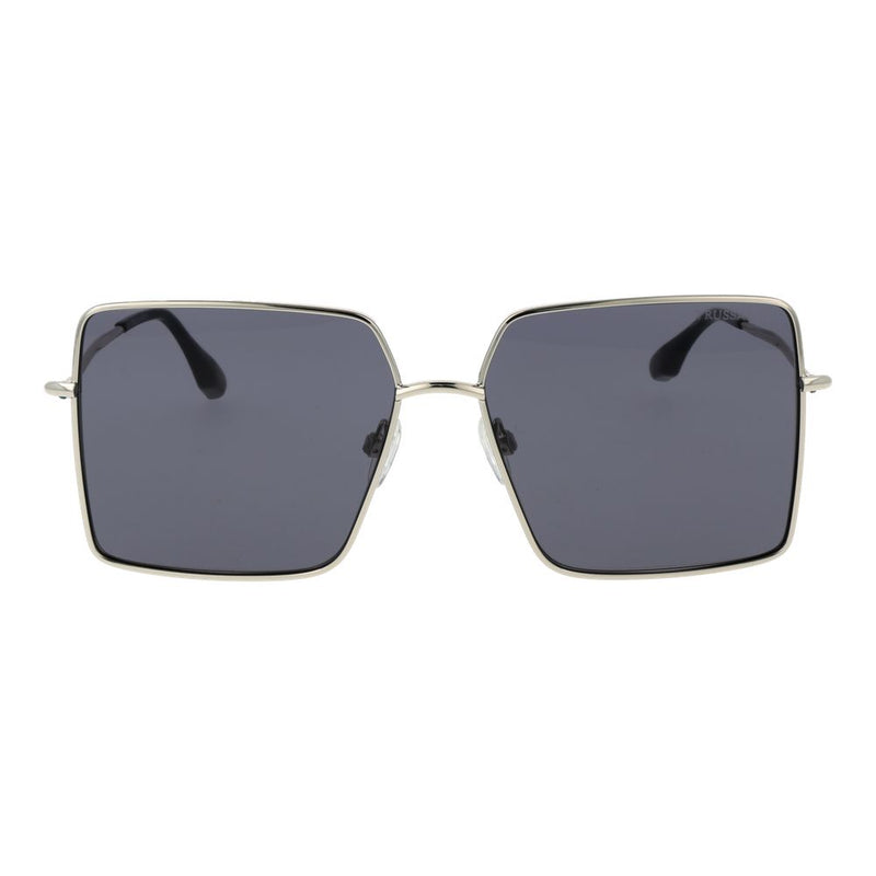Lunettes de soleil Trussardi en acier inoxydable argenté