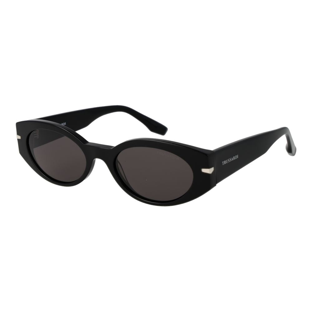 Lunettes de soleil Trussardi en acétate noir