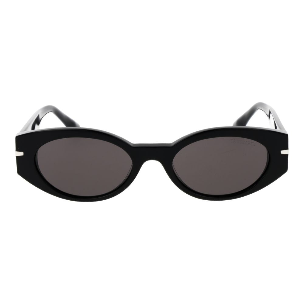 Lunettes de soleil Trussardi en acétate noir