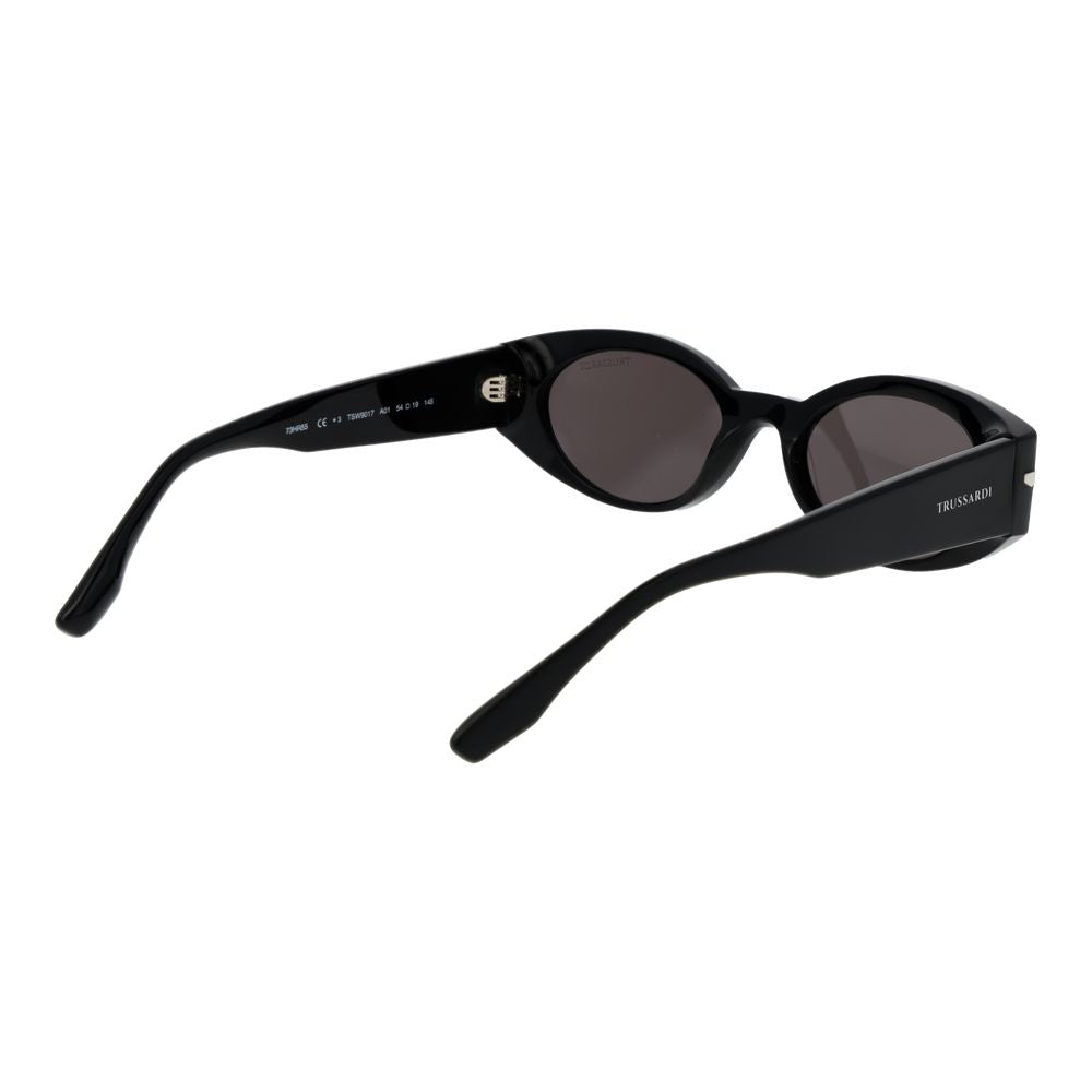 Lunettes de soleil Trussardi en acétate noir
