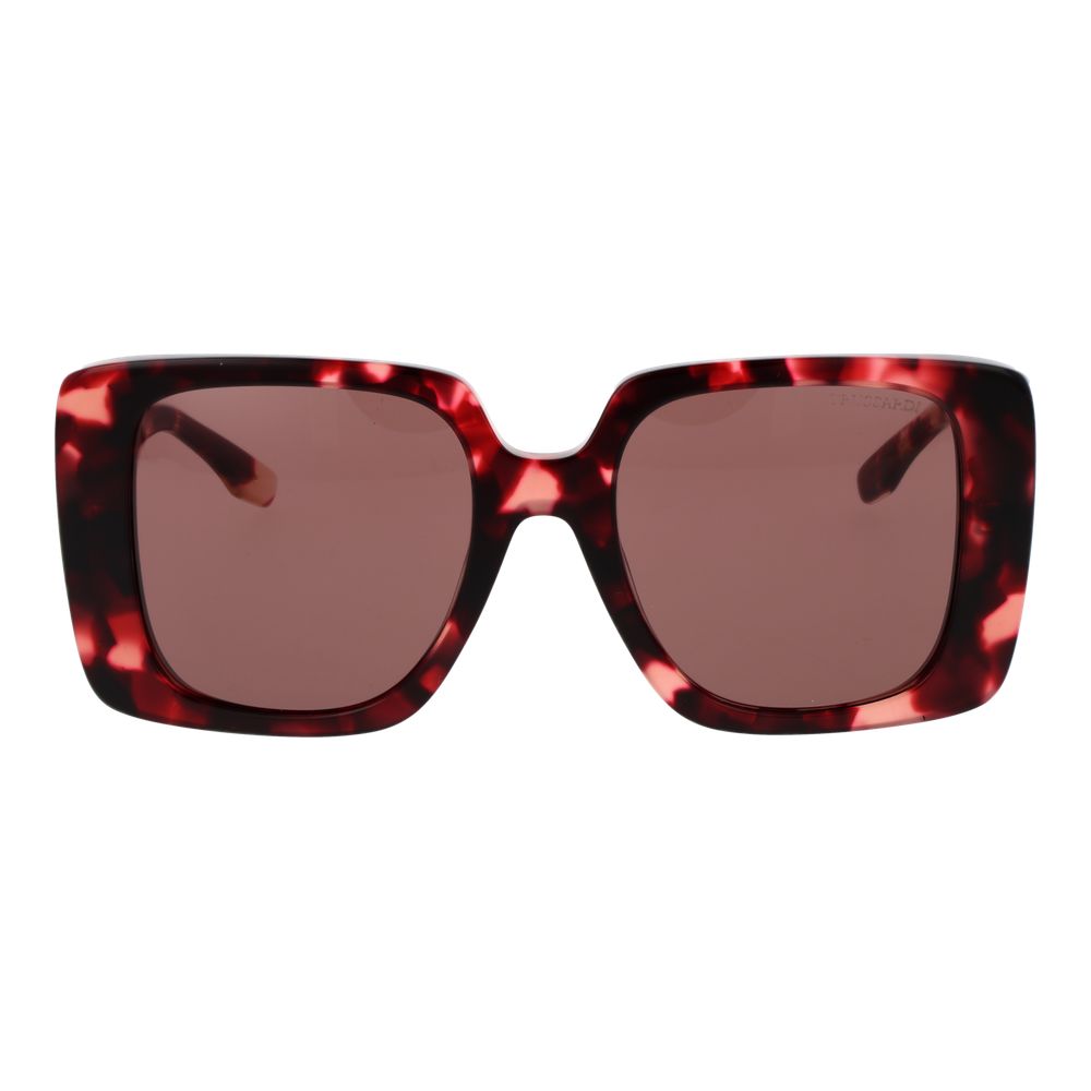 Lunettes de soleil Trussardi bordeaux en acétate