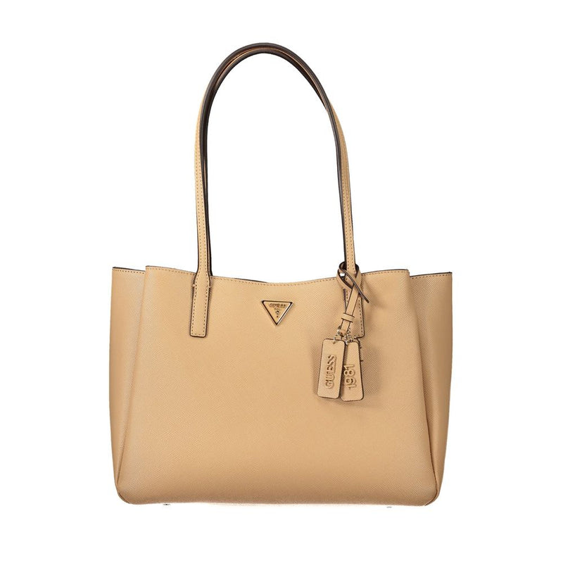 Sac femme Guess Jeans en polyuréthane beige