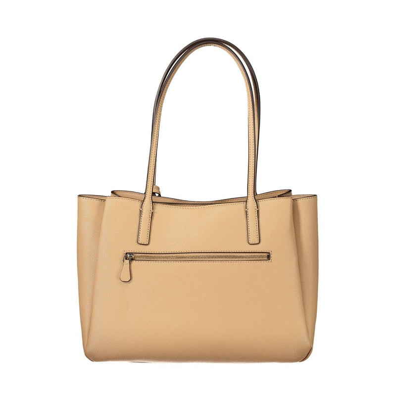 Sac femme Guess Jeans en polyuréthane beige