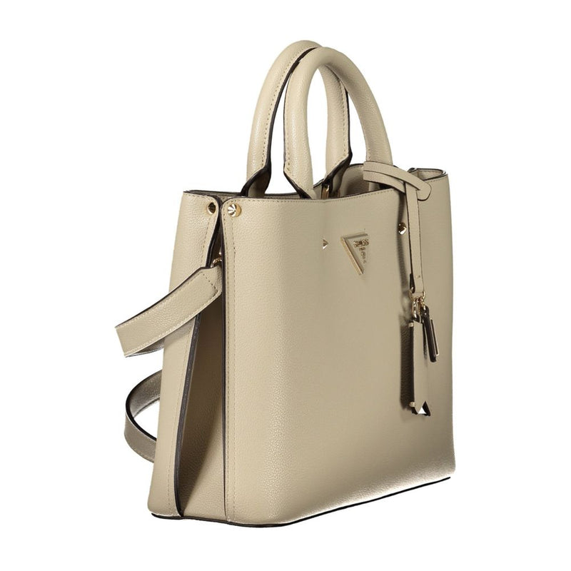 Sac femme Guess Jeans en polyuréthane beige