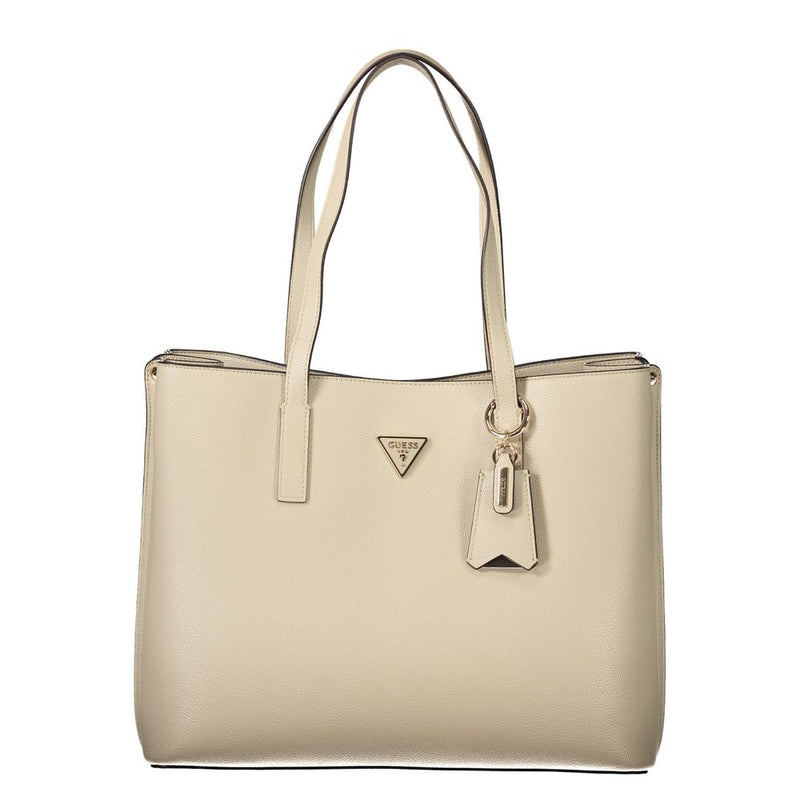 Sac femme Guess Jeans en polyuréthane beige