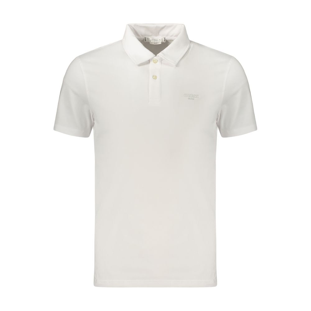 Polo Guess Homme en Coton Blanc