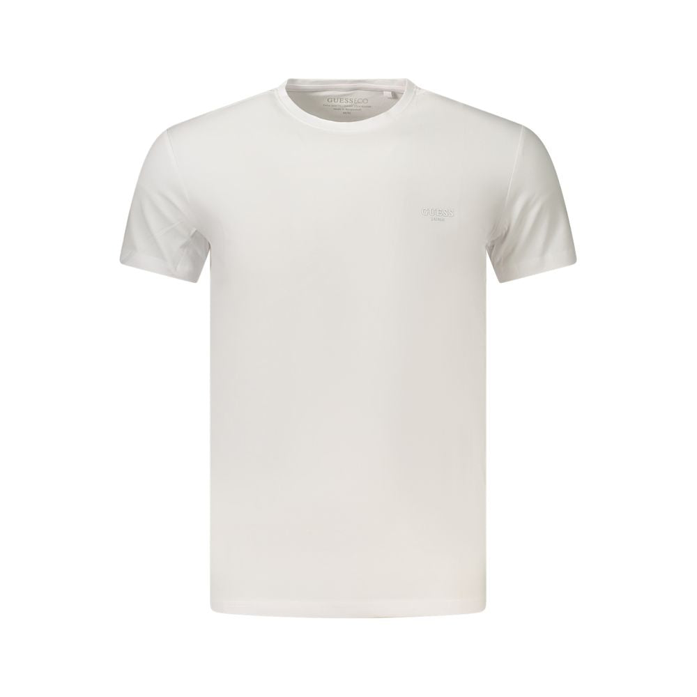 T-shirt Guess Jeans blanc en coton pour homme