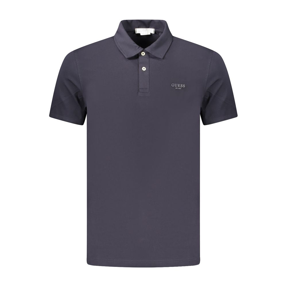 Polo Guess en coton bleu pour homme