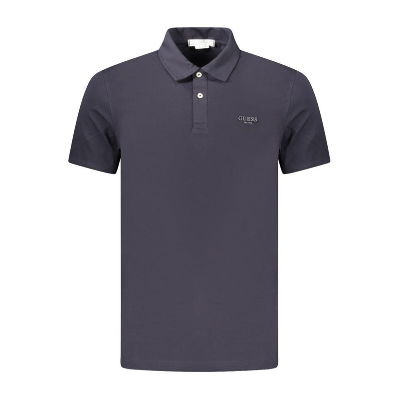 Polo Guess en coton bleu pour homme